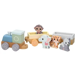 Joueco Houten Trein Wilde Dieren