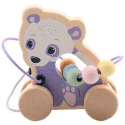 Joueco The Wildies Houten Dier met Kralenbaan