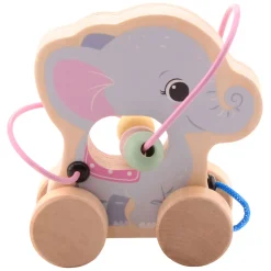 Joueco The Wildies Houten Dier met Kralenbaan