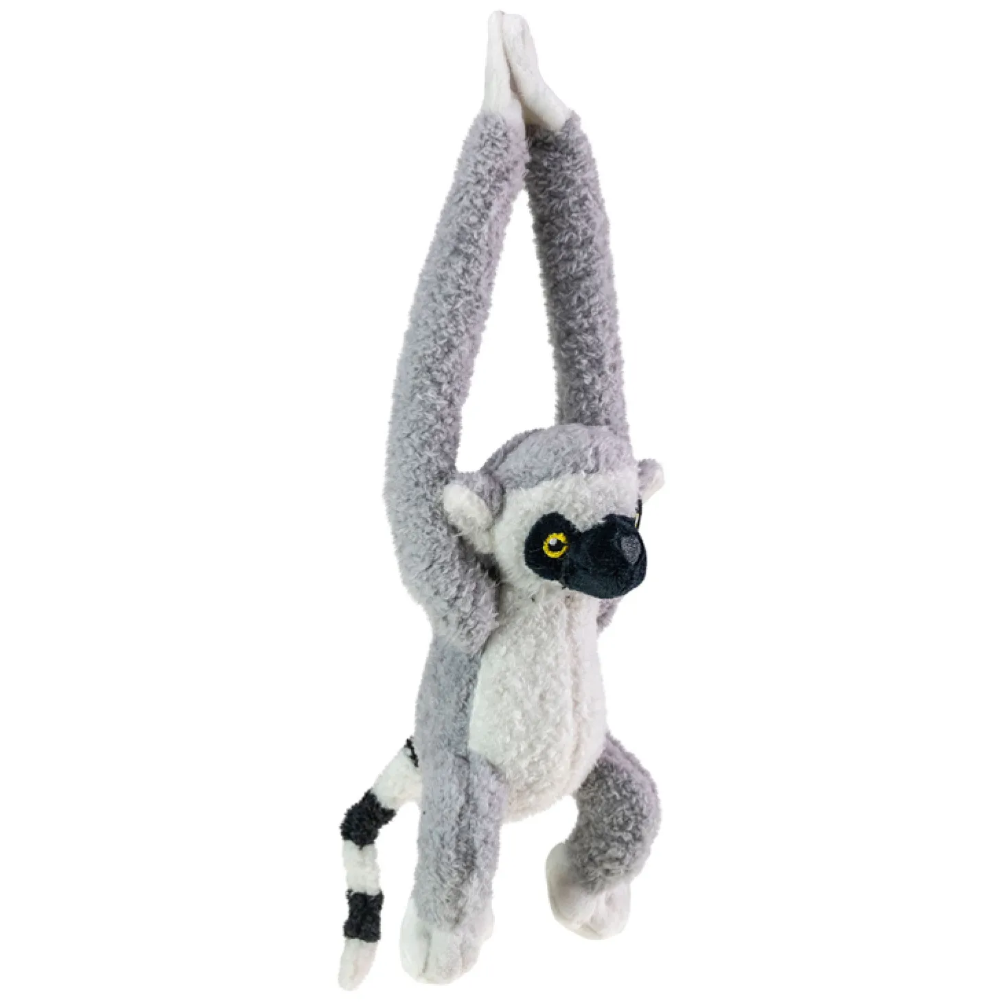 Jungle Mates Knuffel - Lemur Maki Grijs Zwart