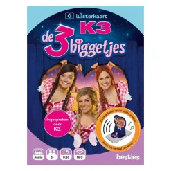 K3 de 3 Biggetjes Luisterkaart Boek