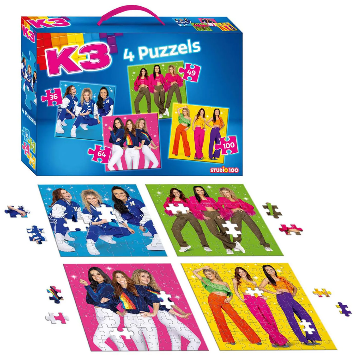 K3 4in1 Puzzel - Sterretjes