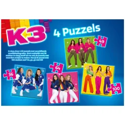 K3 4in1 Puzzel - Sterretjes
