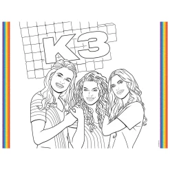 K3 Placemats Kleurplaten, 6st.