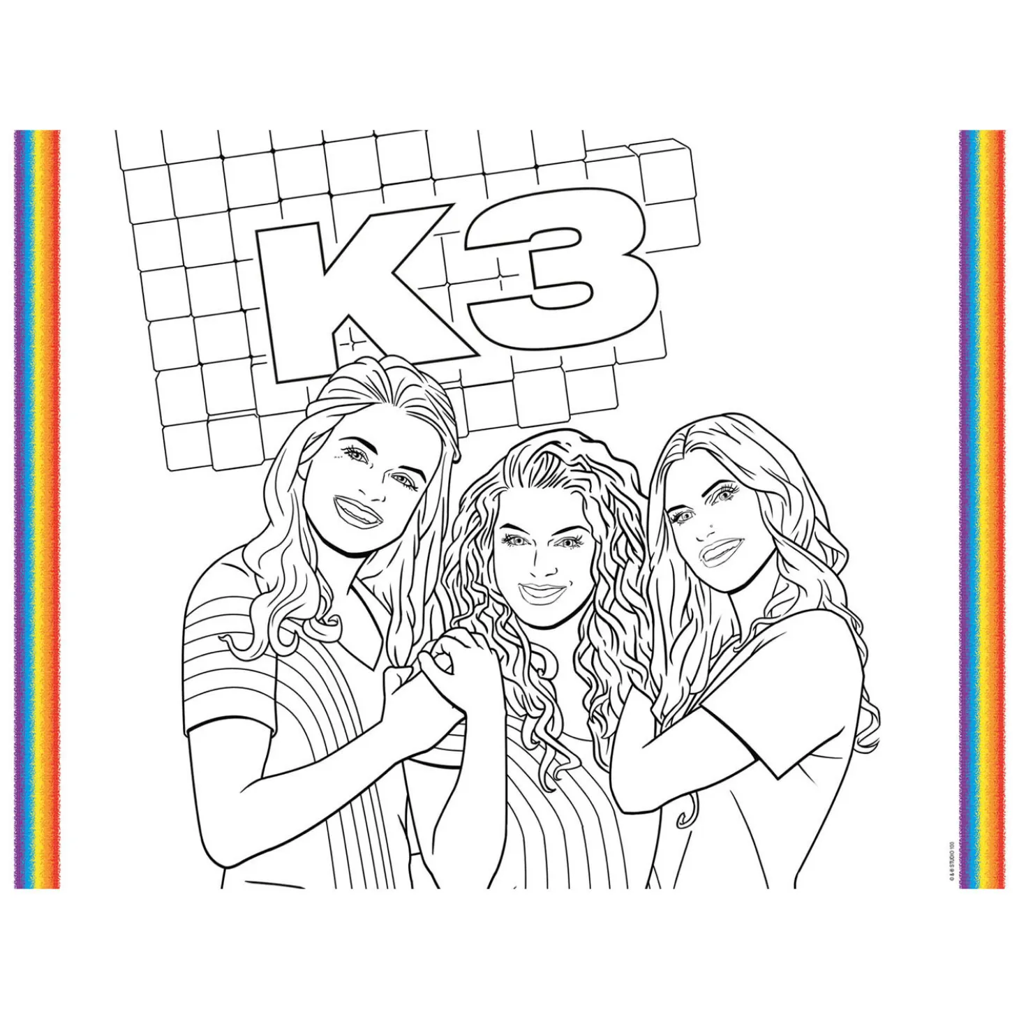 K3 Placemats Kleurplaten, 6st.