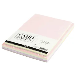 Kaarten en Enveloppen Pastelkleuren, 50 Sets
