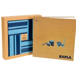 KAPLA, Boekje met 40 Licht- en Donkerblauwe Plankjes