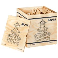 KAPLA, Kist met Deksel 1000 Blanke Plankjes