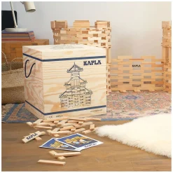 KAPLA, Kist met Deksel 1000 Blanke Plankjes