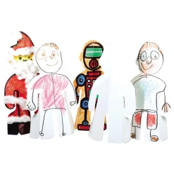 Karton Staande mensen - 50st.