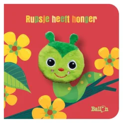 Kartonboek met Vingerpopje - Rupsje Heeft Honger