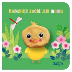 Kartonboek met Vingerpopje - Kuikentje Zoekt Zijn Mama