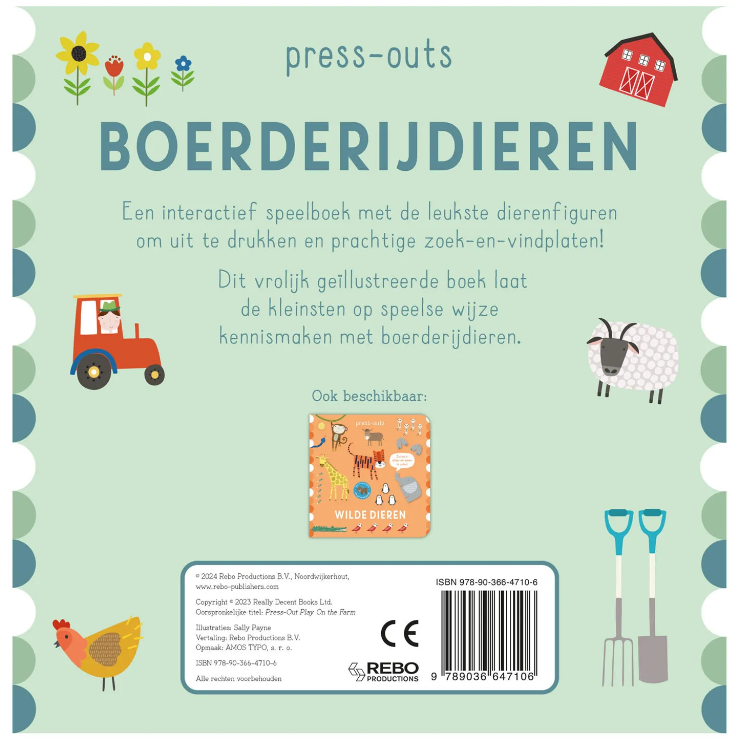 Kartonboek Press-Outs - Boerderijdieren