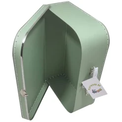 Kartonnen Koffer Set Groen, 3st.