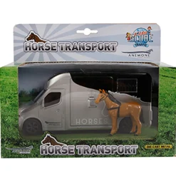 Kids Globe Die-cast Paardentruck met Licht en Geluid Grijs