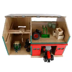 Kids Globe Landbouwloods met Berging 1:32