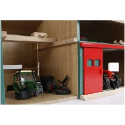 Kids Globe Landbouwloods met Berging 1:32