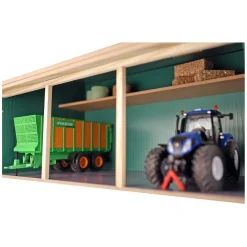 Kids Globe Loopstal met Berging en Weiland 1:32