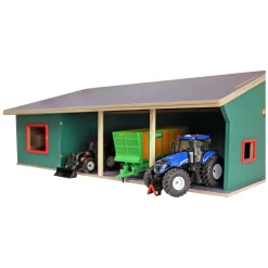 Kids Globe Loopstal met Berging en Weiland 1:32