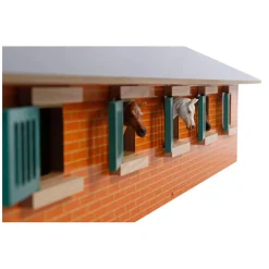 Kids Globe Paardenstal Hout Met 9 Paardenboxen 1:32