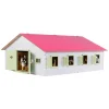 Kids Globe Paardenstal Roze met 7 Boxen, 1:24