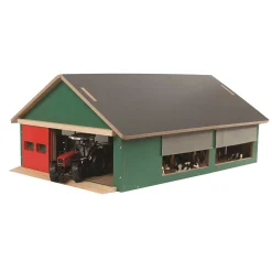 Kids Globe Stal met Windbreekgaas 1:32