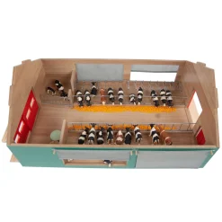 Kids Globe Stal met Windbreekgaas 1:32