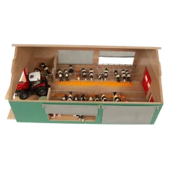 Kids Globe Stal met Windbreekgaas 1:32