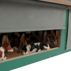 Kids Globe Stal met Windbreekgaas 1:32