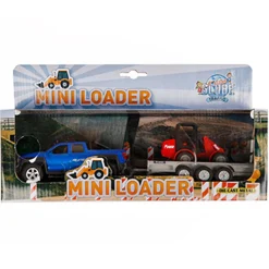 Kids Globe Terreinwagen met Aanhanger en Shovel, 30cm