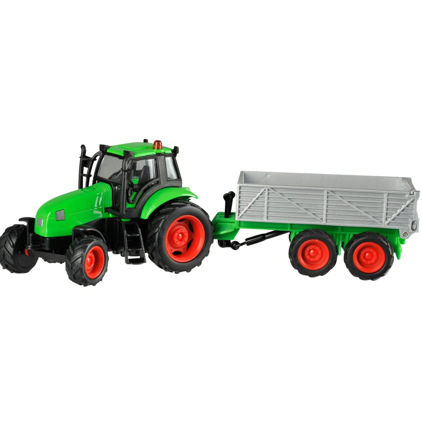 Kids Globe Tractor met Aanhanger Licht & Geluid 1:32