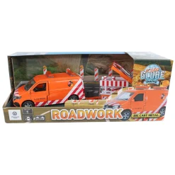 Kids Globe VW Transporter met Pijlwagen en Licht Die-Cast