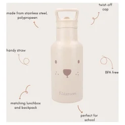 Kidzroom Drinkfles Sweet Sips Teddybeer, 350ml