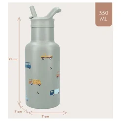 Kidzroom Drinkfles Sweet Sips Voertuigen, 350ml