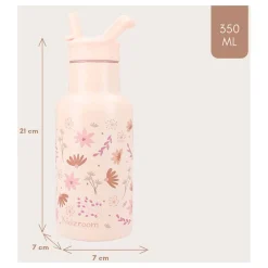 Kidzroom Drinkfles Sweet Sips Bloemen, 350ml