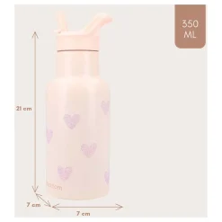 Kidzroom Drinkfles Sweet Sips Hartjes, 350ml