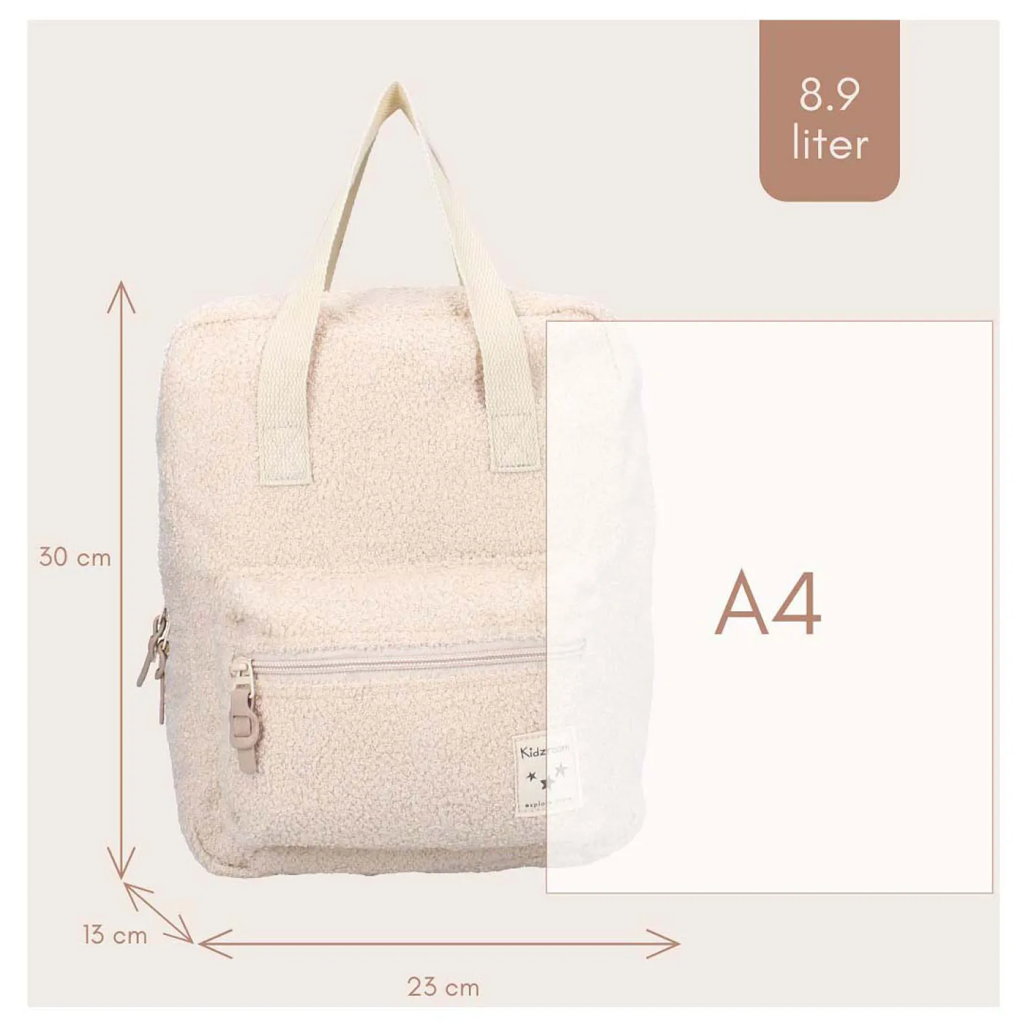 Kidzroom Rugzak Berlin Soft Whispers Beige