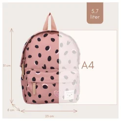 Kidzroom Rugzak Loving Days Zwarte Stippen