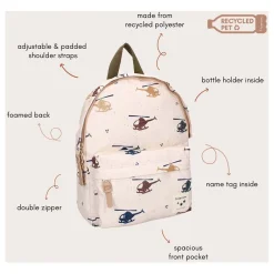 Kidzroom Rugzak Paris Sweet Cuddles Vliegtuigen