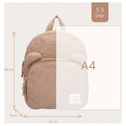 Kidzroom Rugzak Porto Beary Excited Beige