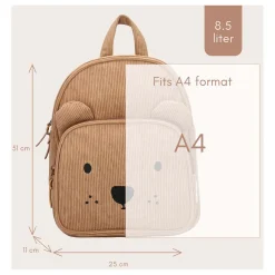 Kidzroom Rugzak Porto Beary Excited Bruin