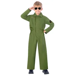 Kinderkostuum Jumpsuit Piloot, 4-6 jaar
