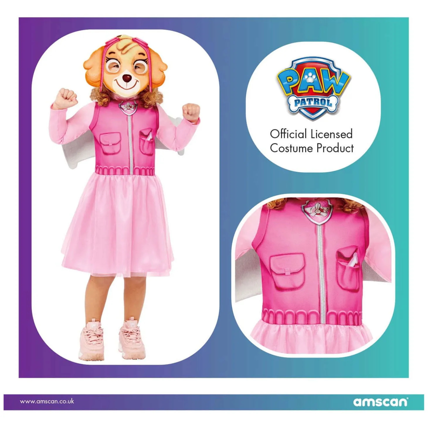 Kinderkostuum PAW Patrol Skye, 3-4 jaar