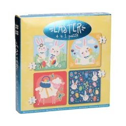 Kinderpuzzel Pasen, 4in1