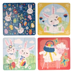 Kinderpuzzel Pasen, 4in1