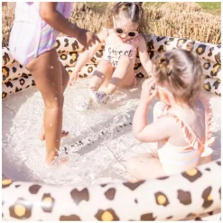 Kinderzwembad Beige Panterprint, 150cm