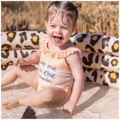 Kinderzwembad Beige Panterprint, 150cm