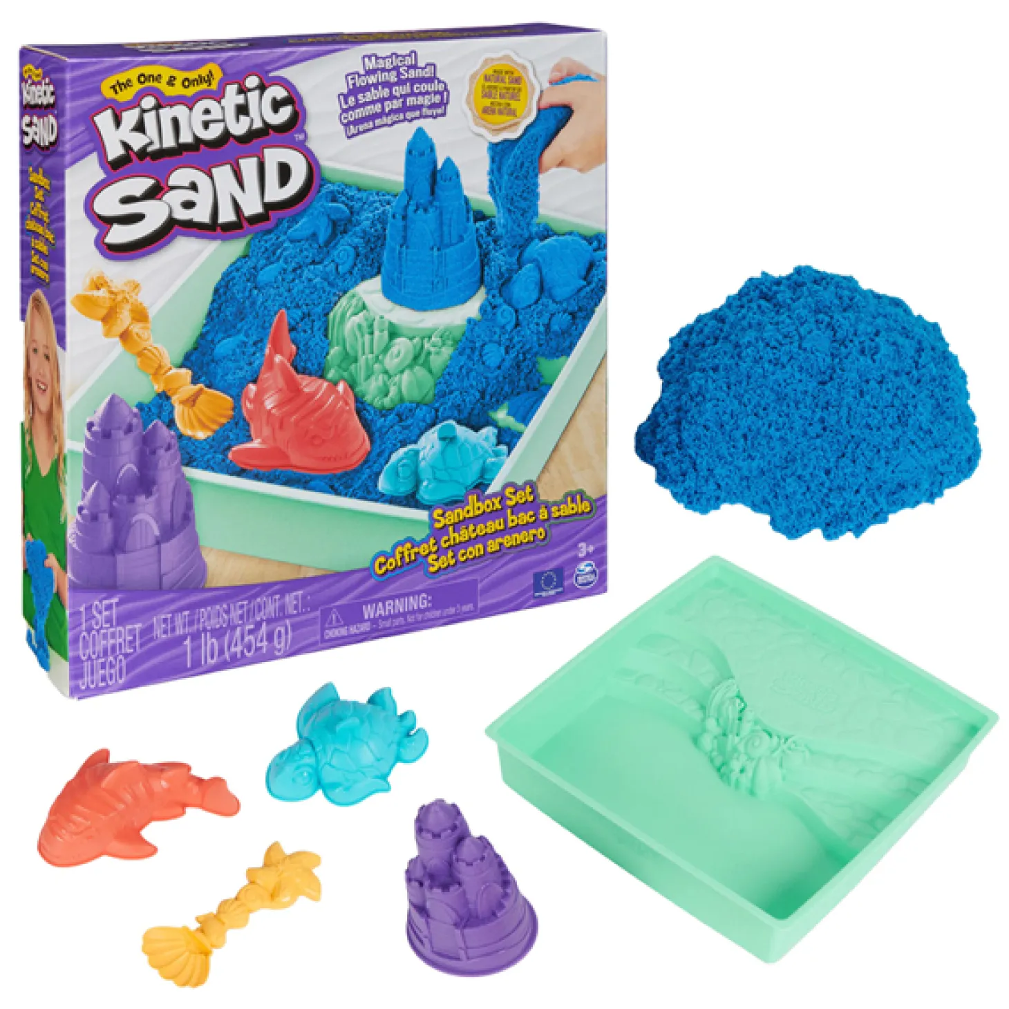 Kinectic Sand Box Blauw Speelset