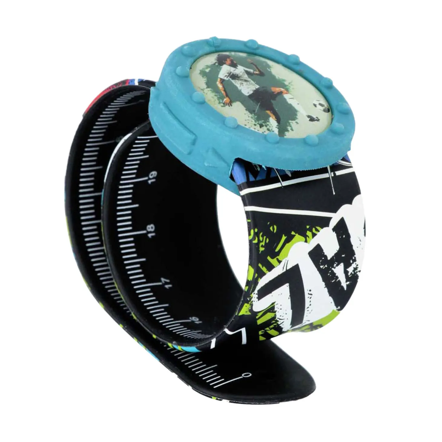 Klaparmband Liniaal met Gum Jongen