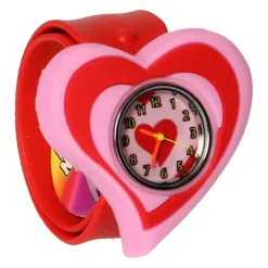 Klaparmband met Horloge - Hart